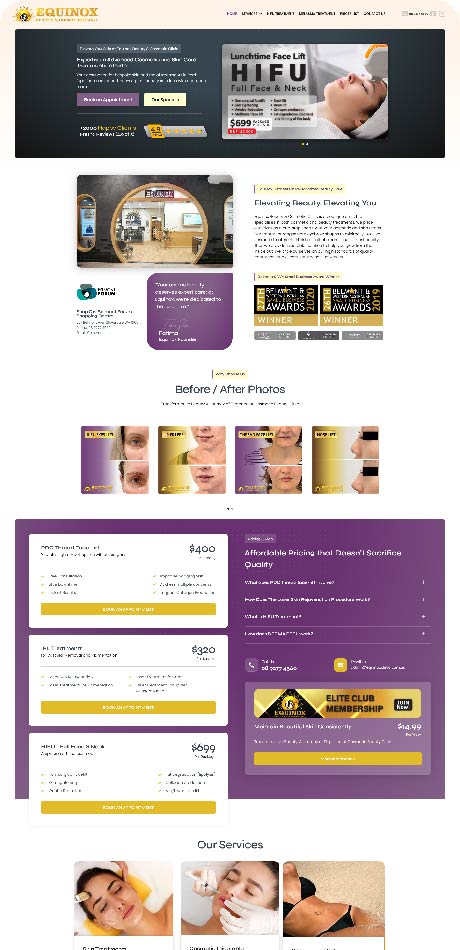 Persian Agency Web Desgin Portfolio - Beauty Salon web design